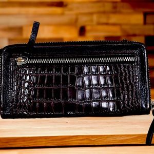 Brighton Leather Crocodile Wallet